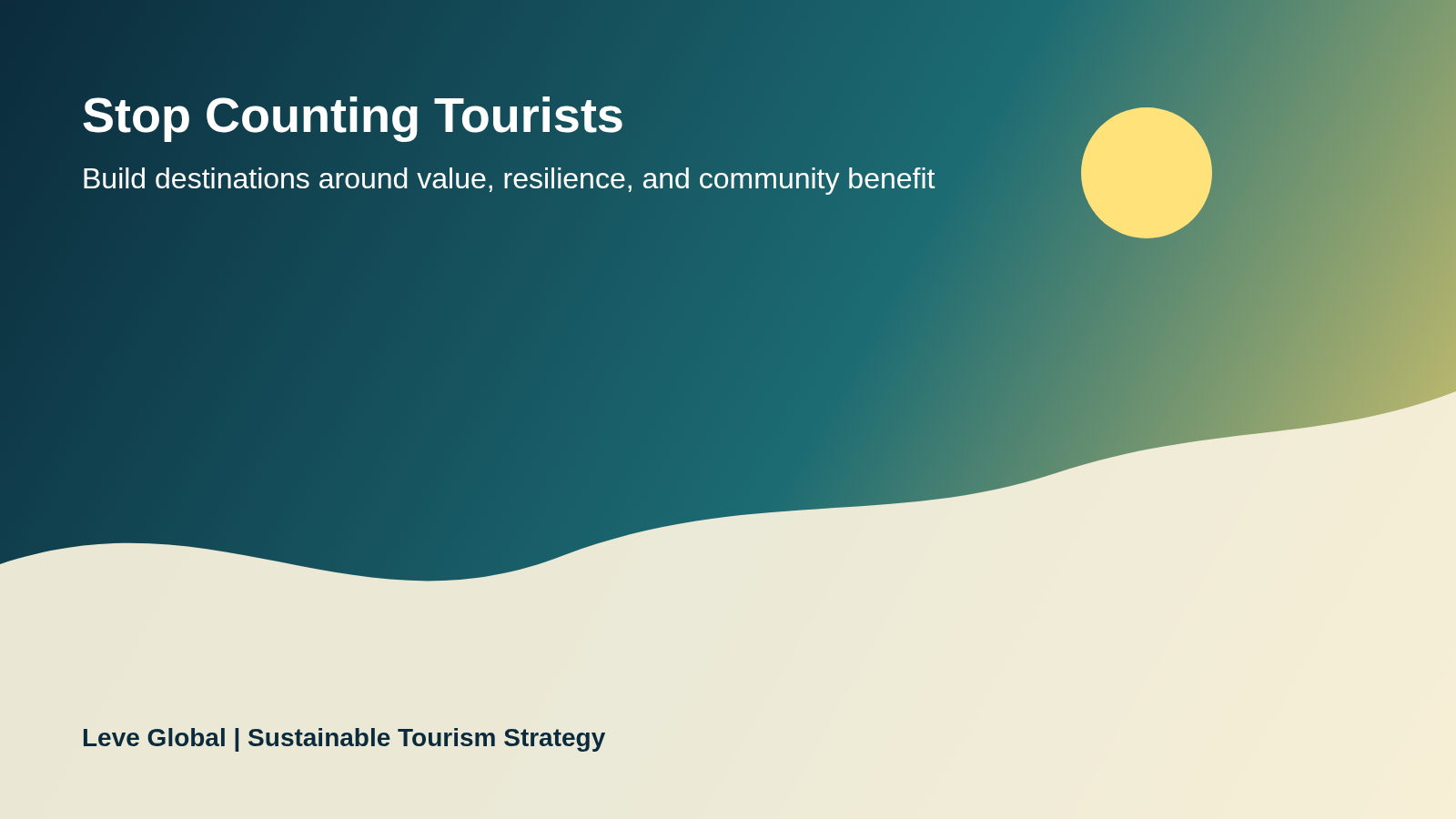 Sustainable tourism strategy showing visitors supporting local communities in a small island destination.